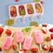 2-Piece Silicone Popsicle Molds Set with 50 Wooden Sticks - Standard Size Ice Cream & Cakesicle Molds - Flexible DIY Ice Pop & Cake Pop Maker for Homemade Treats (White)